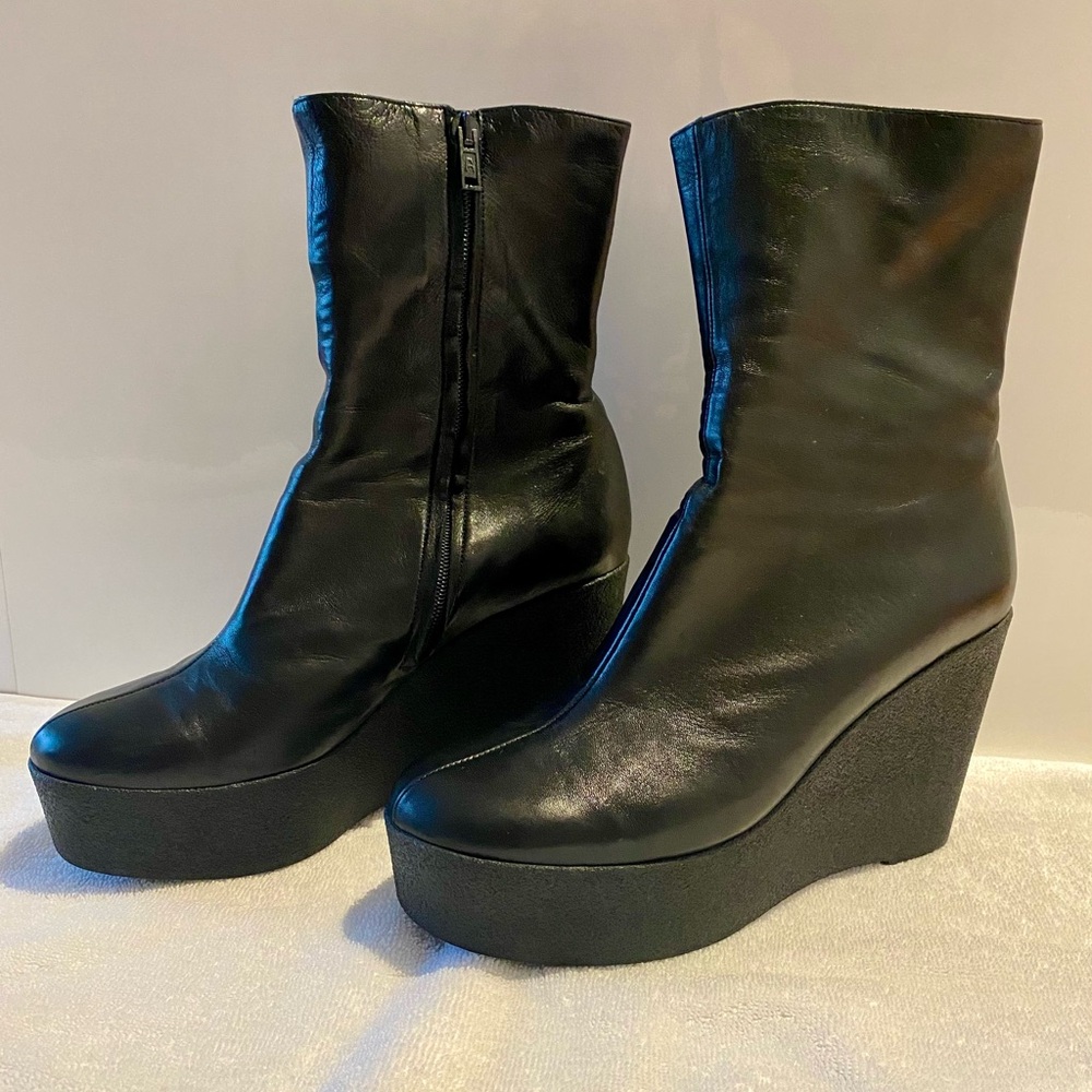 Robert Clergerie Black Ankle Boots